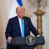 (Tư liệu) Tổng thống Mỹ Donald Trump phát biểu tại cuộc họp báo ở Nhà Trắng, Washington D.C. (Ảnh: THX/TTXVN)
