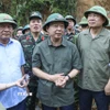 Phó Thủ tướng Trần Hồng Hà trực tiếp chỉ đạo khắc phục hậu quả thiên tai ở Điện Biên. (Ảnh: Xuân Tư/TTXVN)