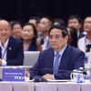 Thủ tướng Phạm Minh Chính tham dự phiên họp cấp cao "Toàn cảnh Kinh tế tư nhân lần thứ nhất" (ViPEL 2025). (Ảnh: Dương Giang/TTXVN)