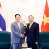 Tổng Bí thư, Chủ tịch nước Tô Lâm tiếp Thủ tướng Thái Lan Anutin Charnvirakul. (Ảnh: Thống Nhất/TTXVN)