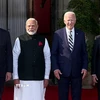 (Từ trái sang) Thủ tướng Australia Anthony Albanese, Thủ tướng Ấn Độ Narendra Modi, Tổng thống Mỹ Joe Biden và Thủ tướng Nhật Bản Fumio Kishida chụp ảnh chung tại hội nghị thượng đỉnh nhóm Bộ tứ (Quad) tại Delaware, Mỹ ngày 21/9/2024. (Ảnh: ANI/TTXVN)