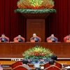 Tổng Bí thư Tô Lâm và các đồng chí lãnh đạo Đảng, Nhà nước chủ trì hội nghị. (Ảnh: Thống Nhất/TTXVN)