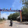 Xã biên giới Tân Hoà là xã Nông thôn mới, kinh tế chủ yếu là nông nghiệp trồng cây cao su, cây mì (sắn). (Ảnh: Đức Hạnh/TTXVN)