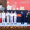 Thủ tướng Phạm Minh Chính chúc Tết cán bộ, chiến sỹ Cục An ninh điều tra (Bộ Công an). (Ảnh: Dương Giang/TTXVN)