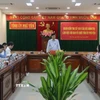 Quang cảnh buổi làm việc. (Ảnh: TTXVN phát)