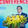 Thủ tướng Phạm Minh Chính phát biểu tại Hội nghị Xúc tiến đầu tư tỉnh Thanh Hóa năm 2026. (Ảnh: Dương Giang/TTXVN)