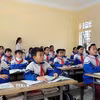 Trường Tiểu học Yên Khương, xã vùng cao biên giới Yên Khương hiên có 3 điểm lẻ, mặc dù còn nhiều khó khăn, thiếu thốn nhưng thầy và trò đều nỗ lực mang con chữ đến với trẻ em vùng cao biên giới. (Ảnh: Khiếu Tư/TTXVN)