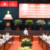 Tổng Bí thư, Chủ tịch nước Tô Lâm làm việc với Ban Thường vụ Thành ủy Thành phố Hồ Chí Minh. (Ảnh: Thống Nhất/TTXVN)