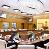 Quang cảnh phiên họp thứ 47 của Ủy ban Thường vụ Quốc hội. (Ảnh: Doãn Tấn/ TTXVN)