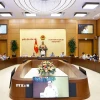 Quang cảnh phiên họp thứ 47 của Ủy ban Thường vụ Quốc hội. (Ảnh: Doãn Tấn/ TTXVN)