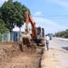 Dự án Đường tỉnh 879C. (Ảnh: Công Trí/TTXVN)