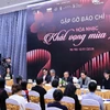 Quang cảnh họp báo Hòa nhạc "Khát vọng mùa xuân". (Nguồn: Báo Nhân dân)