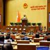 Quốc hội biểu quyết thông qua Luật sửa đổi, bổ sung một số điều của Luật Tiếp công dân, Luật Khiếu nại, Luật Tố cáo. (Ảnh: Doãn Tấn/ TTXVN)