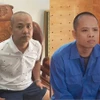 Hai đối tượng Ngọ và Nguyên bị khởi tố vì tội buôn lậu. (Nguồn: Cơ quan Công an)