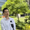 Tiến sỹ Hà Sơn Tùng, Phó Trưởng khoa Khoa Công nghệ quang học tiên tiến ASTAR, trả lời phỏng vấn phóng viên TTXVN. (Ảnh: Việt Dũng/TTXVN)