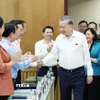 Tổng Bí thư Tô Lâm và các đại biểu. (Ảnh: Thống Nhất/TTXVN)
