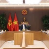 Phó Thủ tướng Hồ Đức Phớc chủ trì cuộc họp về dự thảo Nghị định cơ cấu lại vốn nhà nước tại doanh nghiệp. (Ảnh: An Đăng/TTXVN)