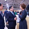 Thủ tướng Phạm Minh Chính gặp Tổng Giám đốc UNESCO Audrey Azoulay. (Ảnh: Dương Giang/TTXVN)