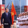 Thủ tướng Lê Minh Hưng dự Lễ đón nhận Danh hiệu Anh hùng Lực lượng vũ trang nhân dân của Công an thành phố Hải Phòng. (Ảnh: Dương Giang/TTXVN)