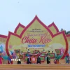 Chương trình nghệ thuật chào mừng Lễ hội chùa Keo, tỉnh Hưng Yên năm 2025. (Ảnh: Đinh Văn Nhiều/TTXVN)