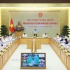 Thủ tướng Phạm Minh Chính chủ trì Hội nghị toàn quốc lần thứ 4 về thúc đẩy đầu tư công năm 2025. (Ảnh: Dương Giang/TTXVN)