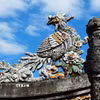 Linh vật chim phượng (phụng) tinh xảo trên di sản Huế, biểu trưng cho sự cao quý và vẻ đẹp. (Ảnh: Nguyên Lý/TTXVN)