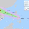 Hình ảnh đường đi và vị trí của bão Bualoi lúc 7h sáng 26/9. (Nguồn: Trung tâm Dự báo Khí tượng Thủy văn Trung ương)