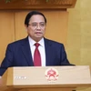 Thủ tướng Phạm Minh Chính chủ trì Phiên họp Chính phủ chuyên đề về xây dựng pháp luật tháng 2 năm 2026. (Ảnh: Dương Giang/TTXVN)