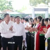 Tổng Bí Thư Tô Lâm đến dự Lễ khởi công Trường liên cấp Tiểu học, Trung học cơ sở xã Si Pa Phìn, tỉnh Điện Biên. (Ảnh: Thống Nhất/TTXVN)