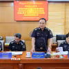 Ông Trần Mạnh Cường, Chi Cục trưởng, Chi cục Hải quan khu vực 3 phát biểu. (Ảnh: Minh Thu/TTXVN)