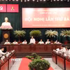 Quang cảnh Hội nghị lần thứ Bảy Ban chấp hành Đảng bộ Thành phố Hồ Chí Minh. (Ảnh: Tiến Lực/TTXVN)