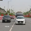 Tuyến đường Đỗ Mười đi khu chính trị-hành chính mới của Hải Phòng. (Ảnh: Minh Thu/ TTXVN)