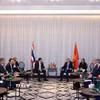 Tổng Bí thư, Chủ tịch nước Tô Lâm tiếp ông Thammasak Sethaudom, Chủ tịch kiêm Tổng Giám đốc điều hành Tập đoàn SCG của Thái Lan. (Ảnh: Thống Nhất/TTXVN)