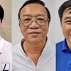 Các bị can Huỳnh Tuấn Ân, Trần Ngọc Linh, Nguyễn Thành Ngôn (từ trái sang). (Nguồn: Bộ Công an)