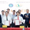 Lễ ký kết thỏa thuận hợp tác với Hiệp hội Thương mại giống cây trồng Việt Nam, Hiệp hội Phân bón Việt Nam, Hội Doanh nghiệp sản xuất và kinh doanh thuốc bảo vệ thực vật Việt Nam. (Nguồn: Báo Nông nghiệp và Môi trường).