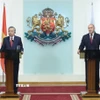 Tổng Bí thư Tô Lâm và Tổng thống Bulgaria Rumen Radev tại cuộc gặp gỡ báo chí. (Ảnh: Thống Nhất/TTXVN)