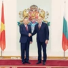 Tổng Bí thư Tô Lâm và Tổng thống Cộng hòa Bulgaria Rumen Radev tại Phủ Tổng thống. (Ảnh: Thống Nhất/TTXVN)
