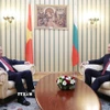 Tổng Bí thư Tô Lâm và Tổng thống Cộng hòa Bulgaria Rumen Radev hội đàm hẹp. (Ảnh: Thống Nhất/TTXVN)