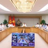Phó Thủ tướng Trần Hồng Hà chủ trì cuộc họp. (Ảnh: Văn Điệp/TTXVN)