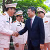 Thủ tướng Lê Minh Hưng dự Lễ kỷ niệm 80 năm Ngày truyền thống lực lượng Cảnh sát hình sự. (Ảnh: Dương Giang/TTXVN)