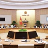 Thủ tướng Phạm Minh Chính chủ trì Phiên họp Chính phủ chuyên đề về Trung tâm Tài chính quốc tế tại Việt Nam. (Ảnh: Dương Giang/TTXVN)