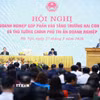 Thủ tướng Phạm Minh Chính chủ trì Hội nghị Doanh nghiệp góp phần vào tăng trưởng hai con số và Thủ tướng Chính phủ tri ân doanh nghiệp. (Ảnh: Dương Giang/TTXVN)