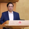 Thủ tướng Phạm Minh Chính chủ trì Phiên họp Chính phủ chuyên đề về xây dựng pháp luật tháng 7/2025. (Ảnh: Dương Giang/TTXVN)
