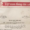 Bản tin chiến thắng đầu tiên phát đi từ Việt Nam Thông tấn xã ngày 30/4/1975. (Nguồn: Vietnam+)