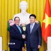 Chủ tịch nước Lương Cường tiếp Bộ trưởng Ngoại giao Cuba Bruno Rodríguez Parrilla. (Ảnh: Lâm Khánh/TTXVN)