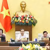 Chủ tịch Quốc hội Trần Thanh Mẫn phát biểu. (Ảnh: Doãn Tấn/TTXVN)