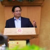 Thủ tướng Phạm Minh Chính chủ trì Phiên họp Chính phủ thường kỳ tháng 8 năm 2025. (Ảnh: Dương Giang/TTXVN)