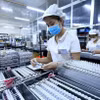 Công nhân làm việc tại một công ty có vốn FDI. (Ảnh: Tuấn Anh/TTXVN)