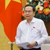 Chủ tịch Quốc hội Trần Thanh Mẫn phát biểu. (Ảnh: Doãn Tấn/TTXVN)