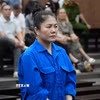 Bị cáo Phạm Mỹ Hạnh (cựu Chủ tịch Hội đồng quản trị, Giám đốc Công ty cổ phần Tập đoàn Mỹ Hạnh) tại phiên tòa. (Ảnh: Kim Anh/TTXVN)